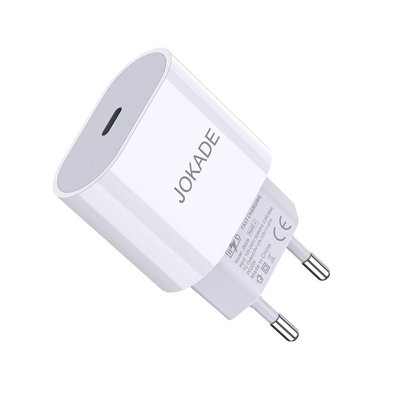 Incarcator de retea Jokade JB009 Type-C universal cu incarcare rapida PD25W, Alb, Blister [6]
