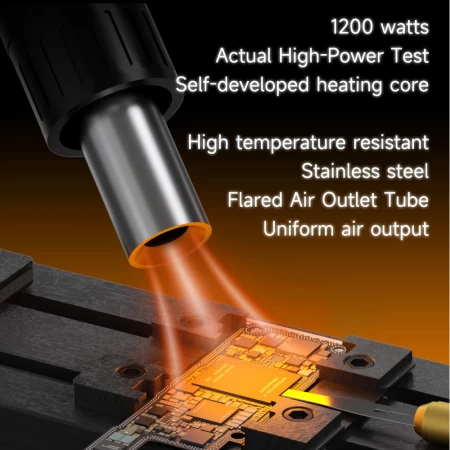 Mechanic AIRNOVA 1200W – Stație Rework cu Control Inteligent al Temperaturii și Display Curbat IPS [7]