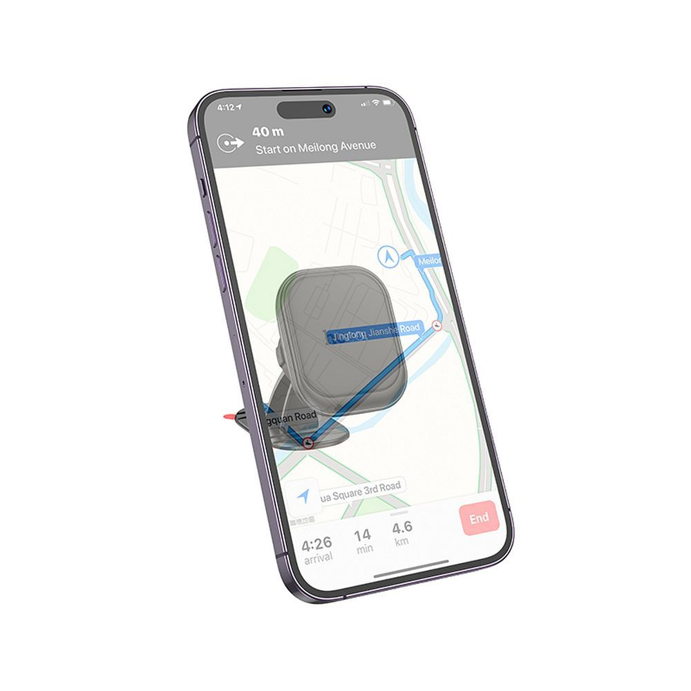 Suport Auto Magnetic HOCO H30 pentru Telefon – Prindere Bord, Universal, Negru [3]