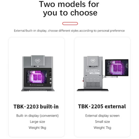 TBK 2205 Aparat de sudură, dezlipire, cu laser profesional inteligent de mare putere de 45W cu ecran HD Extern de 10 inci [10]