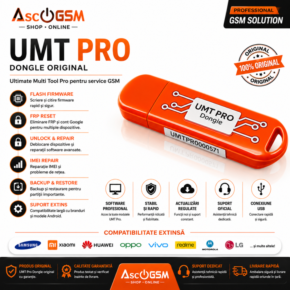 UMT Pro Dongle (Ultimate Multi Tool Pro) – Soluție Profesională GSM pentru Flash, Unlock și Reparații Software [2]
