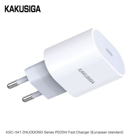 Încărcător Rețea KAKUSIGA KSC-541 – PD 25W, USB Type-C, Fast Charge, EU Plug, Alb [5]