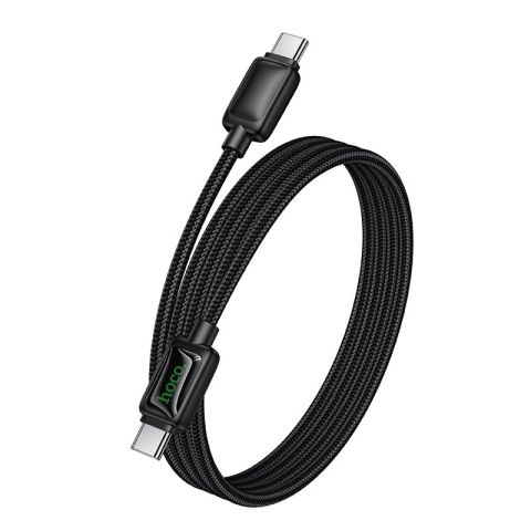 Cablu Date și Încărcare HOCO U146 USB-C la USB-C 60W 3A cu Display LCD, 1.2m – Negru [5]