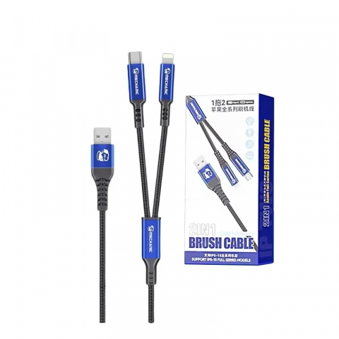 Cabluri & Adaptoare Service - Cablu DFU Recovery 2-în-1 iPhone 6–16 Pro Max, Lightning + Type-C, Auto Recovery Mode