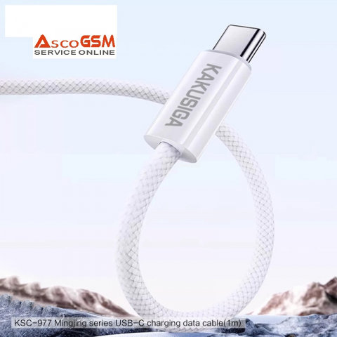 Accesorii Telefoane & Tablete - cablul-de-incarcare-si-transfer-date-kakusiga-ksc-977-type-c-la-type-c-60w-1m-panzat-alb-compatibil-iphone-15-16-samsung-android-908067