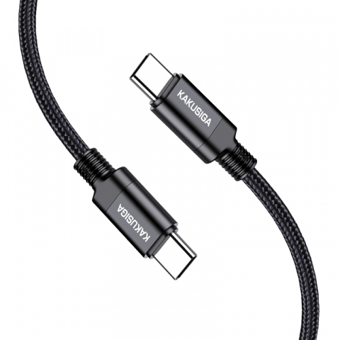 Cabluri Type - C / Type - C - Cablul inteligent de date,material, Kakusiga KSC - 970, Type-C la Type-C,60W, 1M
