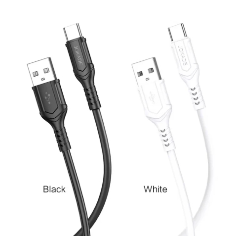 Cabluri Micro Usb - Cablul Jokade JA010 – USB-A la USB-C (Alb & Negru)