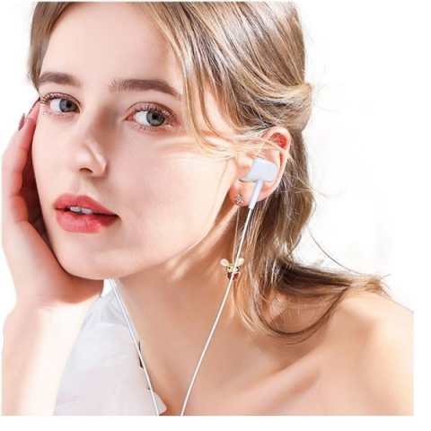 Căști Universale JOKADE JD007 – In-Ear cu Microfon, Jack 3.5mm, 1.2M, Alb [1]