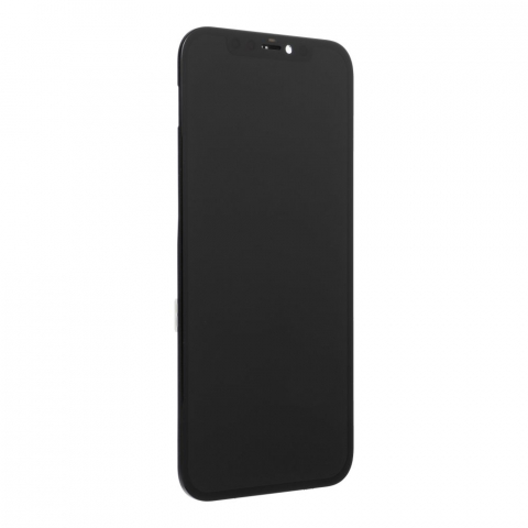 Display cu Touchscreen JK pentru Apple iPhone 12 / 12 Pro , cu Rama, Versiune LCD In-Cell, Negru [2]