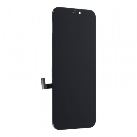 Display cu Touchscreen JK pentru Apple iPhone 12 mini, cu Rama, Versiune LCD In-Cell, Negru [2]