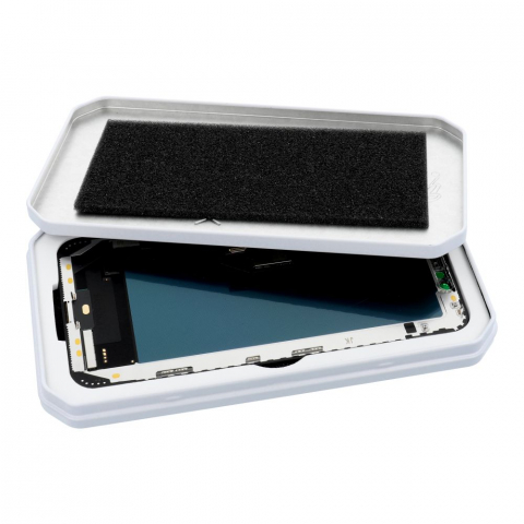 Display cu Touchscreen JK pentru Apple iPhone 13, cu Rama, Versiune LCD In-Cell, Negru [5]