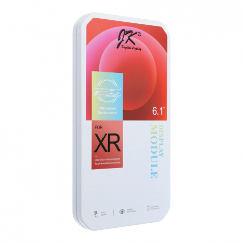 Piese si Componente - Display cu Touchscreen JK pentru Apple iPhone XR, cu Rama, Versiune LCD In-Cell, Negru