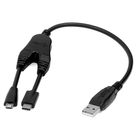 Cabluri EDL TP - EDL Cable 2-in-1 (USB type C and micro-USB)