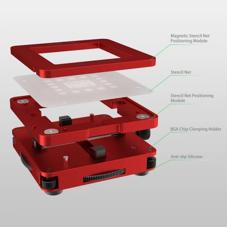 Martview RB-03 – Suport universal BGA reballing cu poziționare automată (Holder & Template) [2]