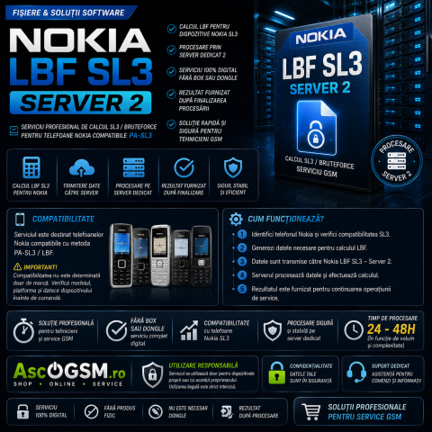 Fișiere & Soluții SL3BF - Nokia LBF SL3 – Server 2 | Serviciu Calcul SL3 Nokia | Fișiere & Soluții Software GSM