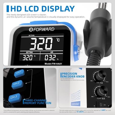 Statie Aer Cald Forward FW-HA01, 13000RPM 800W [1]