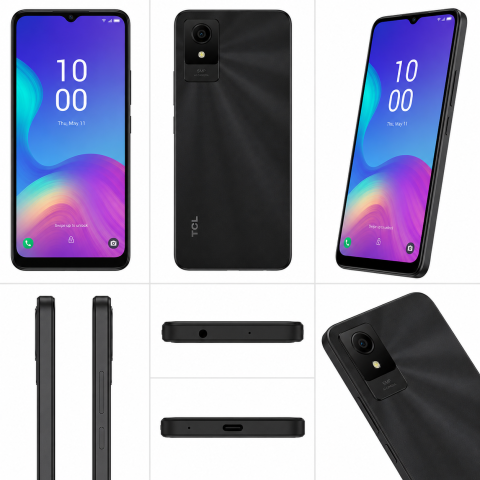 Telefon Mobil TCL 501 4G Dual SIM, 2GB RAM, 32GB, Android 14 Go, Prime Black – Resigilat [1]