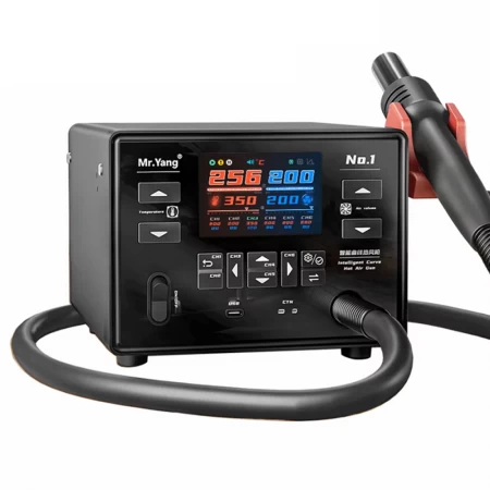 Statii cu Aer Cald - YCS Mr.Yang No.1 – Stație  Rework 1400W cu Control Inteligent al Temperaturii și Display Digital Curbat