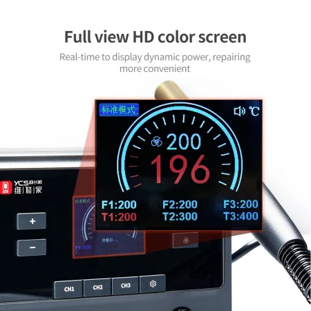 YCS Mr.Yang R1 – Stație Rework 1000W cu Control al Temperaturii și Display HD pentru Reparații PCB & BGA [3]