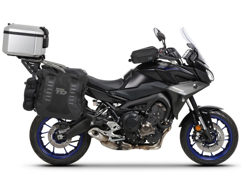 Piese moto - Set complet de genti laterale adventure SHAD TERRA TR40 si topcase din aluminiu SHAD TERRA 55L, incluzand kitul de montaj SHAD YAMAHA MT-09 Tracer / Tracer 900