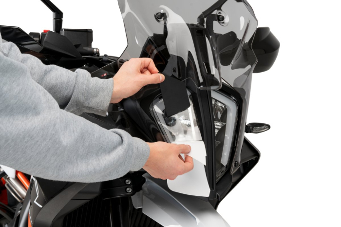 Adhere headlight protector PUIG 21613W transparent [3]