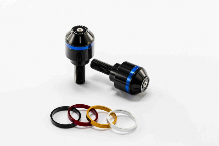 Bar ends PUIG SHORT WITH RING 8019N colour rings included [1]