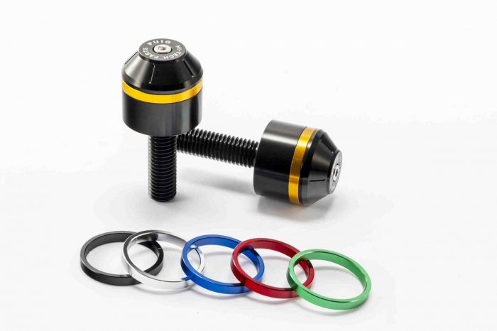 Bar ends PUIG SHORT WITH RING 8024N colour rings included [1]