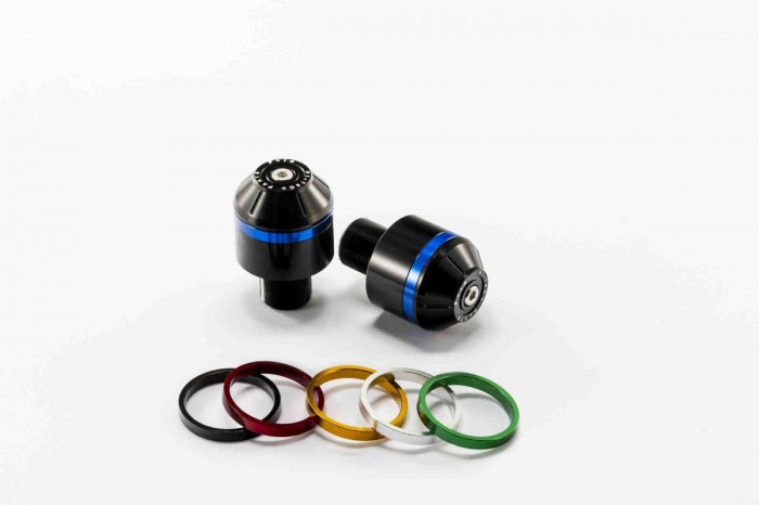 Bar ends PUIG SHORT WITH RING 8097N colour rings included [1]