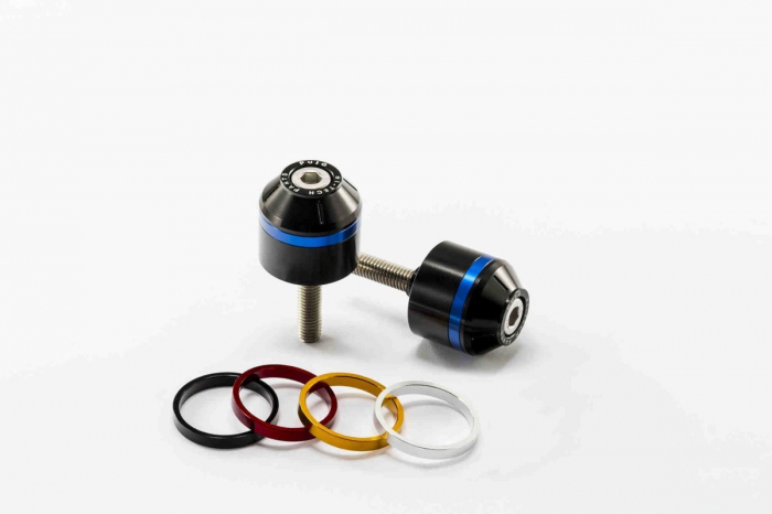 Bar ends PUIG SHORT WITH RING 9374N colour rings included [1]
