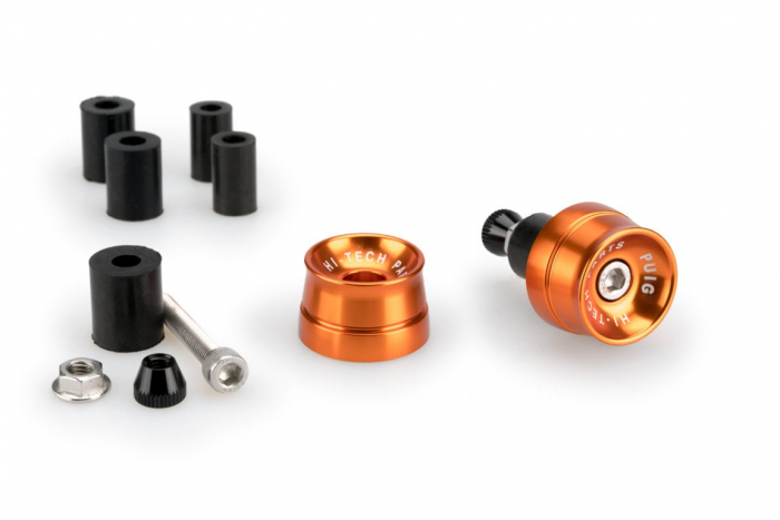 Bar ends PUIG SPEED 21016T portocaliu UNIVERSAL M6 13-18mm. [1]
