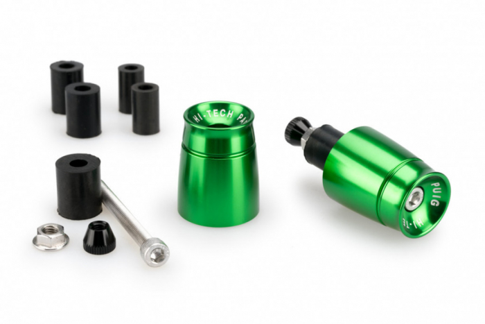 Bar ends PUIG SPORT 21011V verde UNIVERSAL M6 13-18mm. [1]