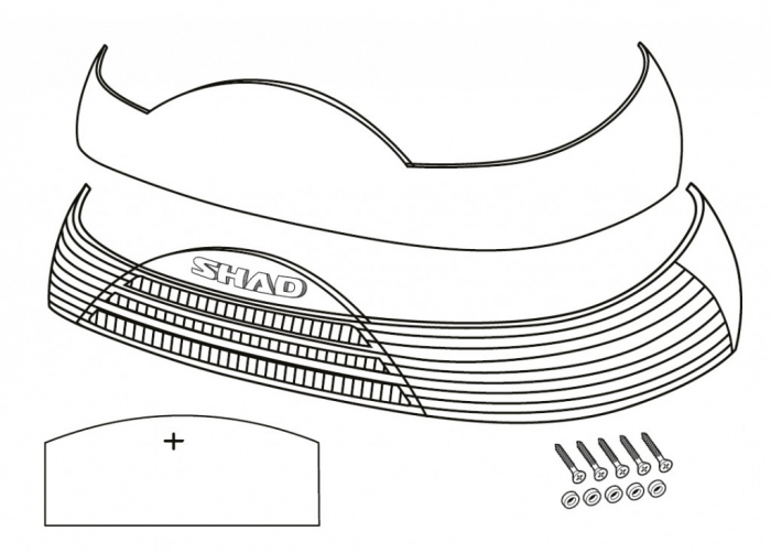 Benzi reflectorizante SHAD Rosu for SH46 [1]