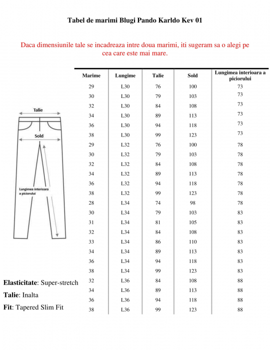 Blugi Pando Mark Kev, Tapered fit [3]