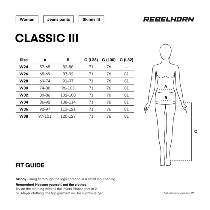 Blugi Rebelhorn Classic III Lady, Skinny fit [3]
