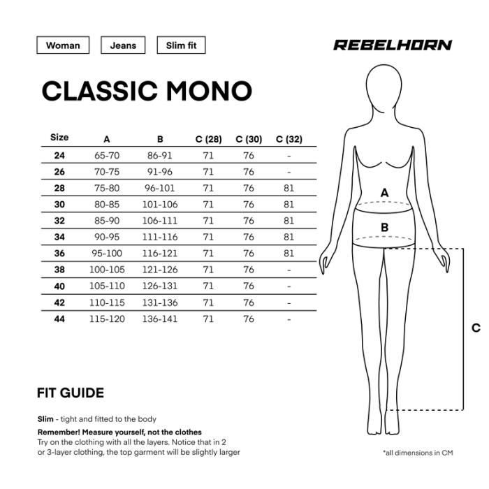 Blugi Rebelhorn Classic monolayer Lady, Slim Fit [13]