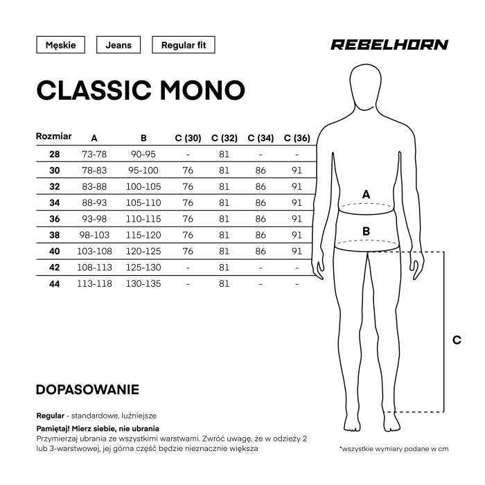 Blugi Rebelhorn Classic monolayer, Regular Fit [12]