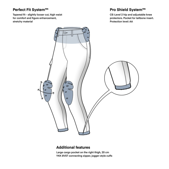 Pantaloni Rebelhorn Faster Lady, Tapered Fit [3]