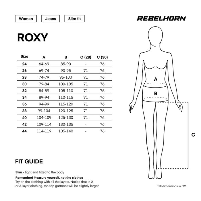 Blugi Rebelhorn Roxy Lady, Slim Fit [14]