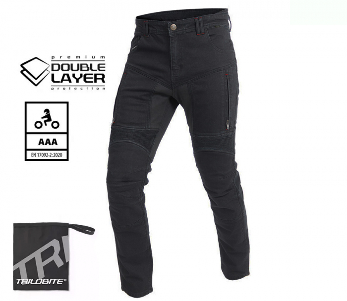 Blugi Trilobite Parado doublelayer, Slim Fit, Negru [3]