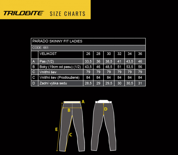 Blugi Trilobite Parado Lady, Skinny Fit, Albastru [5]