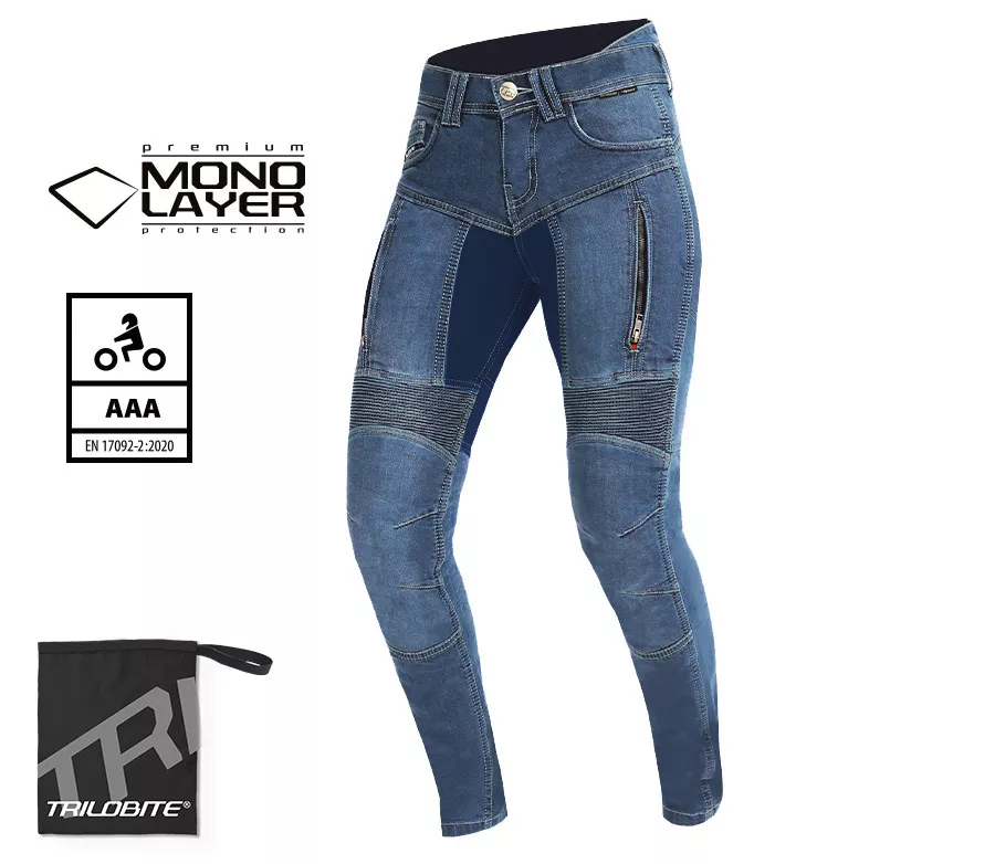 Blugi Trilobite Parado monolayer Lady, Slim Fit, Albastru [2]