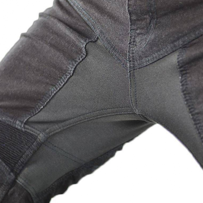 Blugi moto Trilobite Parado Slim Fit Negru [3]