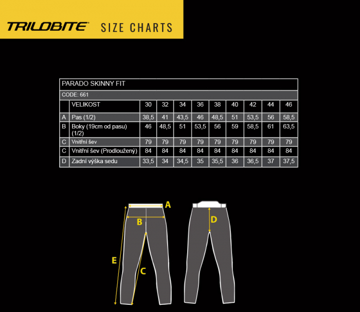 Blugi Trilobite Parado, Skinny Fit, Albastru [8]