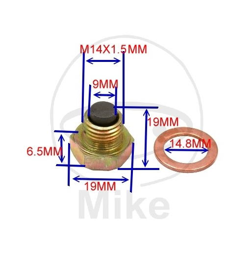 Buson baie ulei megnetic JMP M14X1.50 cu saiba [2]