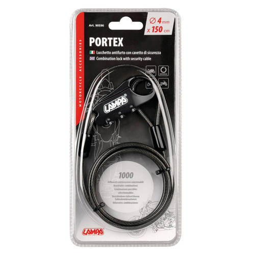 Cablu de securitate cu cifru Lampa Portex [2]