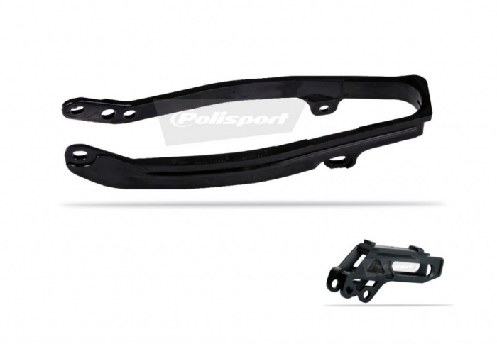 Chain guide / slider kit POLISPORT Negru [1]