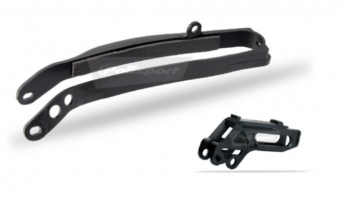 Chain guide / slider kit POLISPORT Negru [1]