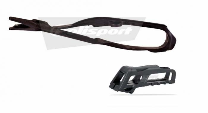 Chain guide / slider kit POLISPORT Negru [1]