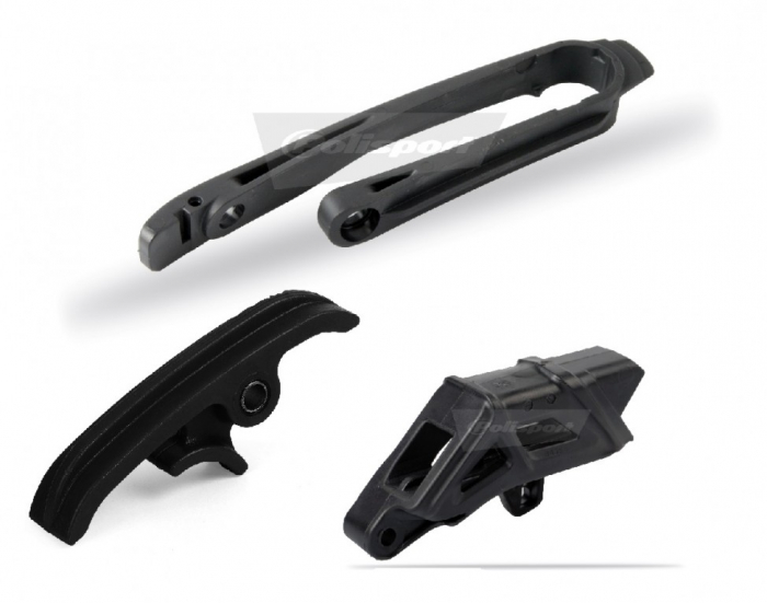 Chain guide / slider / sliding piece kit POLISPORT Negru [1]