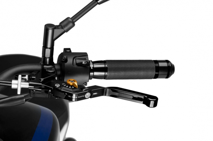 Clutch lever without adapter PUIG 3.0 24NNO extendable folding black/gold [1]